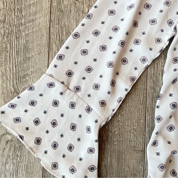 LOFT Mixed Media Bell Cuff Top | Size Small - Picture 8 of 12